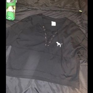 PINK Black Sweatshirt